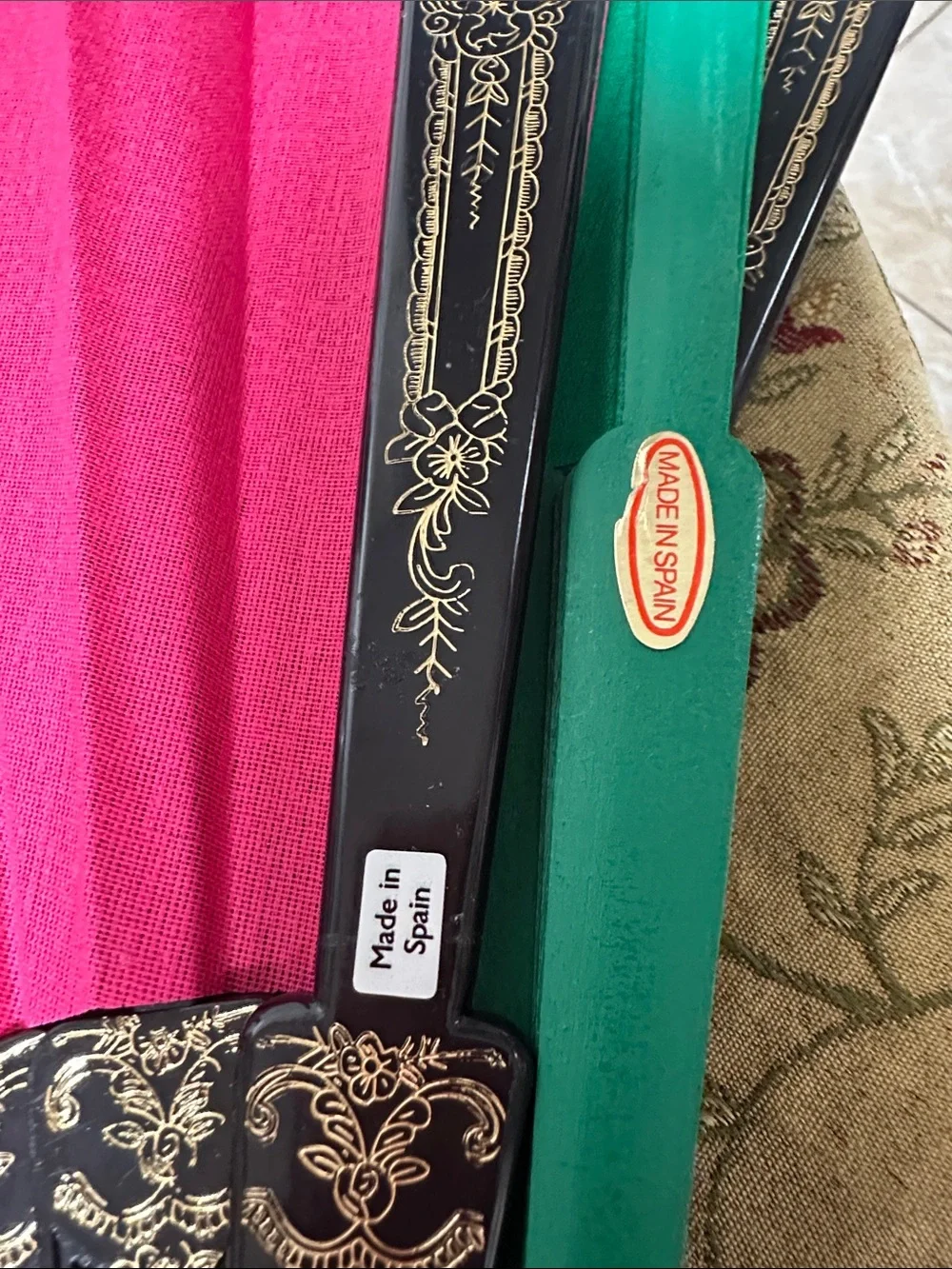 Folding Spanish Hand Fan 🪭 lot of 3